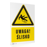 Tabliczka UWAGA ŚLISKO ŚLISKA PODŁOGA