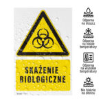 Tabliczka UWAGA SKAŻENIE BIOLOGICZNE - obrazek 2