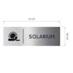 Tabliczka Solarium 10x30 cm Dibond szczotkowany - obrazek 2