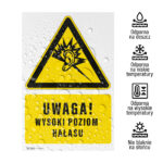 Tabliczka UWAGA WYSOKI POZIOM HAŁASU - obrazek 2