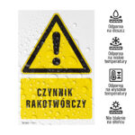 Tabliczka Uwaga Czynnik Rakotwórczy - obrazek 2