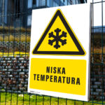 Tabliczka UWAGA NISKA TEMPERATURA - obrazek 3
