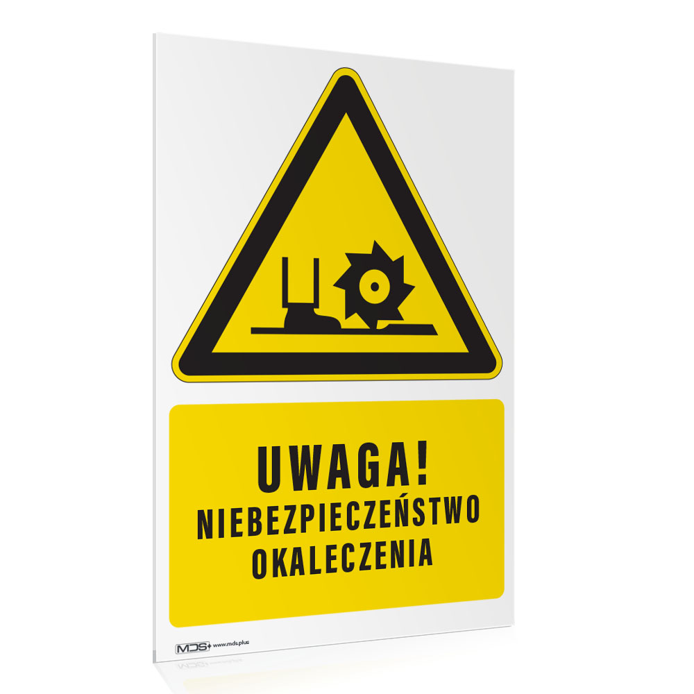 aae27aa876385739259463772f1c9b33-1.jpg Tabliczka NIEBEZPIECZEŃSTWO OKALECZENIA - obrazek 1