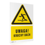 Tabliczka UWAGA KRUCHY DACH