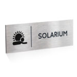 Tabliczka Solarium 10x30 cm Dibond szczotkowany