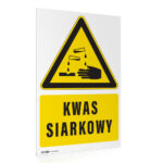 Tabliczka - ostrzegawcza KWAS SIARKOWY