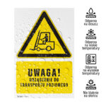 Tabliczka ostrzegawcza TRANSPORT POZIOMY - obrazek 2