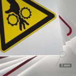 Tabliczka UWAGA WIRUJĄCE ELEMENTY - obrazek 3