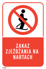 Tabliczka Zakaz Zjeżdżania na Nartach - obrazek 5