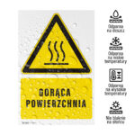 Tabliczka UWAGA GORĄCA POWIERZCHNIA - obrazek 2