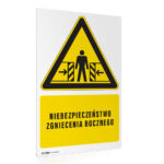 Tabliczka ZAGROŻENIE ZGNIECENIA BOCZNEGO