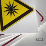 Tabliczka UWAGA PROMIENIOWANIE OPTYCZNE - obrazek 3