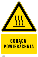 Tabliczka UWAGA GORĄCA POWIERZCHNIA - obrazek 5