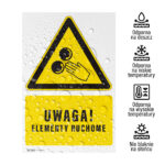 Tabliczka UWAGA ELEMENTY RUCHOME - obrazek 2