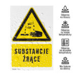 Tabliczka ostrzegawcza Substancje żrące - obrazek 2