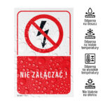 Tabliczka Nie załączać! - obrazek 4