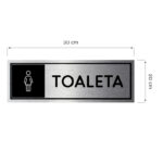 Tabliczka Toaleta damska I 10x30cm I dibond szczotkowany SE1 - obrazek 3