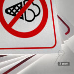 Tabliczka ZAKAZ WCHODZENIA Z LODAMI - obrazek 3