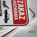 Tabliczka Zakaz Parkowania – Grozi Odholowaniem - obrazek 3