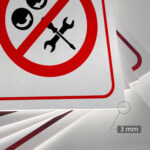 Tabliczka ZAKAZ NAPRAWIANIA URZĄDZEŃ RUCHU - obrazek 3