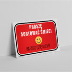 Tabliczka - segregacja proszę sortować śmieci - obrazek 2