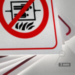 Tabliczka ZAKAZ UŻYWANIA WINDY RAZIE POŻARU - obrazek 3