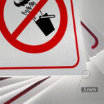 Tabliczka ZAKAZ GASZENIA WODĄ - obrazek 3