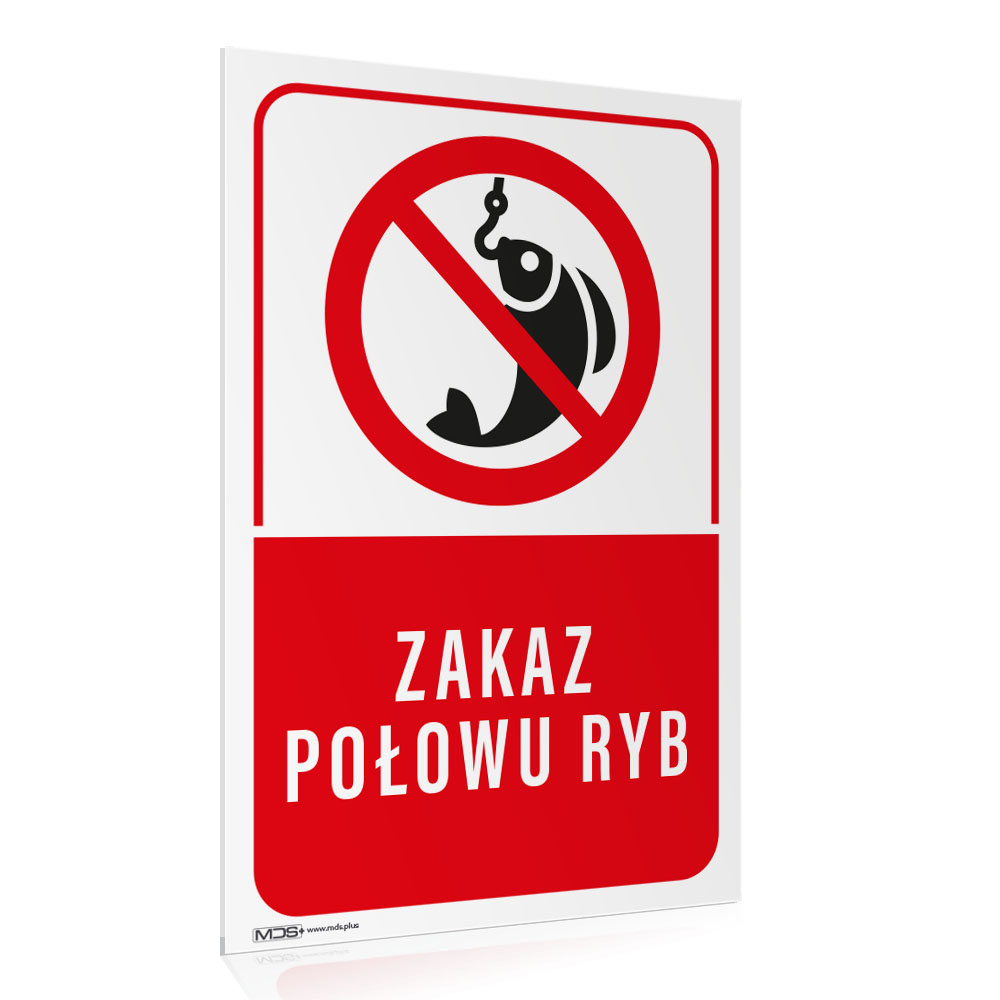 6dad06e17fcd4862c10abf554a5f53fa.jpg Tabliczka ZAKAZ POŁOWU RYB - obrazek 1