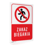 Tabliczka ZAKAZ BIEGANIA