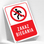 Tabliczka ZAKAZ BIEGANIA - obrazek 2