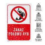 Tabliczka ZAKAZ POŁOWU RYB - obrazek 4