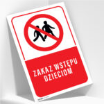 Tabliczka ZAKAZ WSTĘPU DZIECIOM - obrazek 2