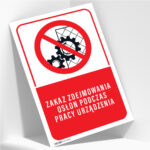 Tabliczka ZAKAZ ZDEJMOWANIA OSŁON - obrazek 2