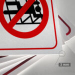 Tabliczka ZAKAZ WCHODZENIA NA REGAŁY - obrazek 3