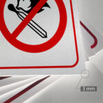 Tabliczka ZAKAZ UŻYWANIA OTWARTEGO OGNIA - obrazek 3