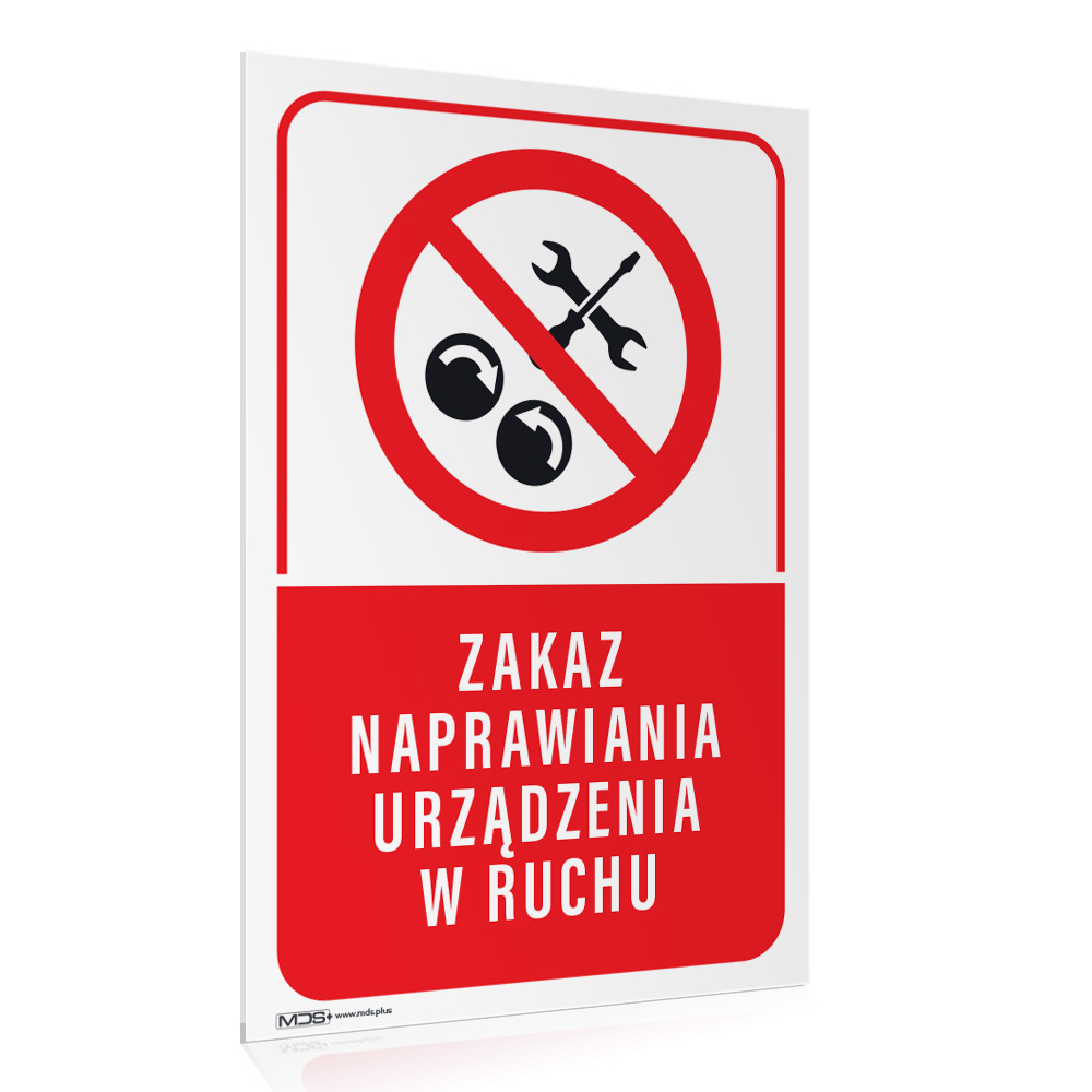 aa88850cf638c95f8637651a05ff9da9.jpg Tabliczka ZAKAZ NAPRAWIANIA URZĄDZEŃ RUCHU - obrazek 1