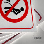 Tabliczka ZAKAZ SIKANIA NA PODŁOGĘ - obrazek 3