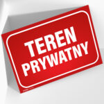 TABLICZKA TEREN PRYWATNY czerwona - obrazek 2