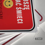 Tabliczka - segregacja proszę sortować śmieci - obrazek 3