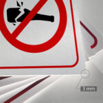 Tabliczka ZAKAZ UŻYWANIA SZKŁA - obrazek 3