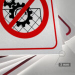 Tabliczka ZAKAZ ZDEJMOWANIA OSŁON - obrazek 3