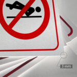 Tabliczka ZAKAZ OPIERANIA SIĘ - obrazek 3