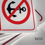 Tabliczka ZAKAZ KOTWICZENIA - obrazek 3