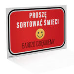 Tabliczka - segregacja proszę sortować śmieci