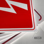 Tabliczka - Przeciwpożarowy Włącznik Prądu 15x22 cm - obrazek 3