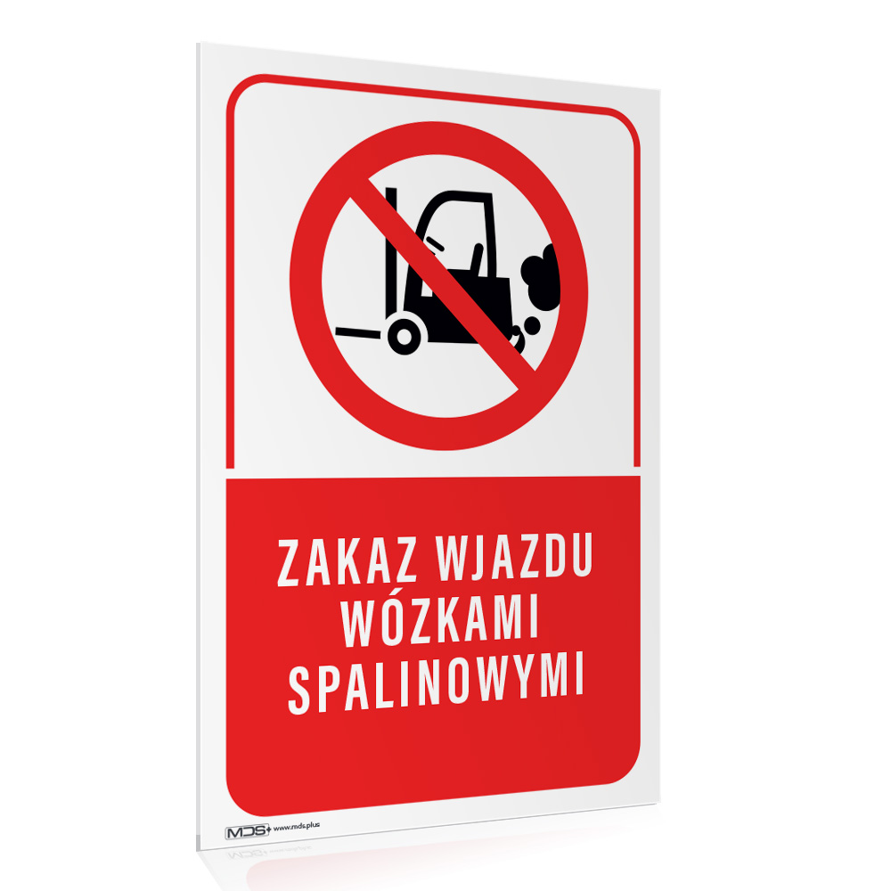 0f77cdf5e9348e6ecade694fc58f711e.jpg Tabliczka ZAKAZ WJAZDU WÓZKAMI SPALINOWYMI - obrazek 1