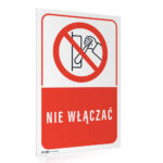 Tabliczka NIE WŁĄCZAĆ