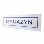 Tabliczka informacyjna na drzwi - MAGAZYN 27x9 cm