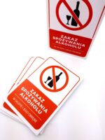 Tablica Informacyjna - Zakaz Spożywania Alkoholu w Sklepie i Jego Otoczeniu - obrazek 3