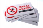 Tablica Informacyjna: "Zakaz Wstępu Osobom Nieupoważnionym" - obrazek 2